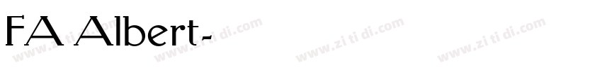 FA Albert字体转换